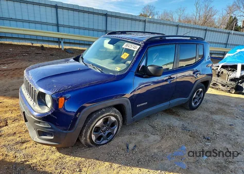 2016 Jeep Renegade Sport from USA, damaged, VIN ZACCJAATXGPD86889